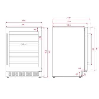 VINOTECA TEKA RVU20046 46 BOTELLAS 113600008
