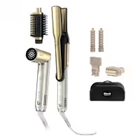 Moldeador Shark HD6051SEU - Alisado, rizado y secado del cabello, 1500W, M&uacute;ltiples accesorios