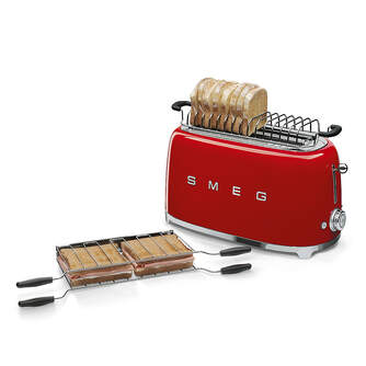 TOST. SMEG TSF02RDEU 2R LARGA ROJO 1500W