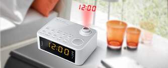 RADIO RELOJ MUSE M-178PW FM/AM BLANCO