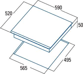 ENCIM. CATA GIGA 600 BK INDUCCION