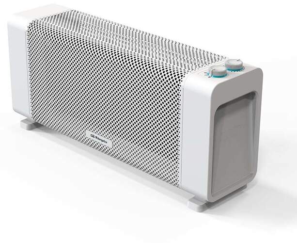 Radiador de mica Orbegozo RMB2010 - 1000/2000W, triple sistema de seguridad, Blanco