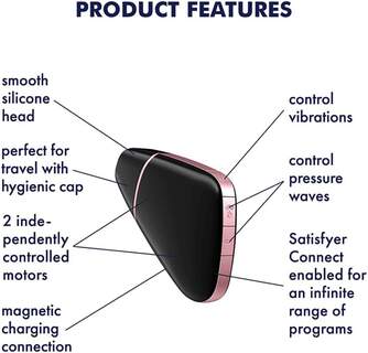 SATISFYER LOVE TRIANGLE BLACK BLUETOOTH