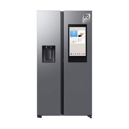 Frigorífico Americano Samsung RS90F66BETEF - 614 L, 179x92 cm, Pantalla, Dispensador, Inox