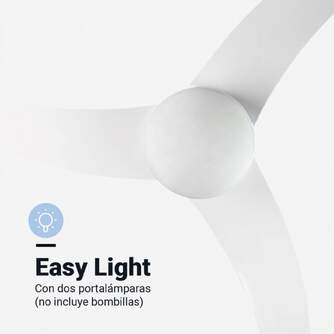 VENTILADOR TECHO U.BLUE MISTRAL 3042 106CM LUZ