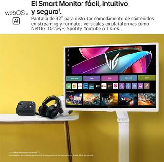 MONITOR LG 32%%%quot; 32SR50WF-W.EEU SWING 1920 x 1080