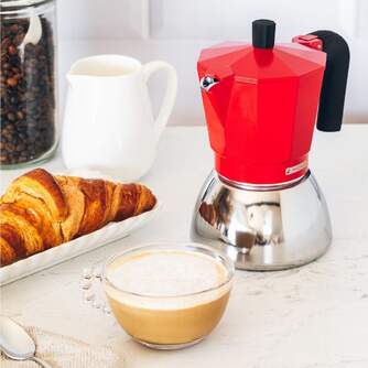 CAFET. ITALIANA MONIX INDUCTION INOX RED 9T