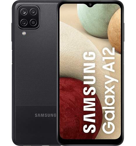 Samsung Galaxy A12 4/64GB Negro - 6.5"HD+, OctaCore 2.3Ghz, Quad Camera 48Mpx, 5000mAh