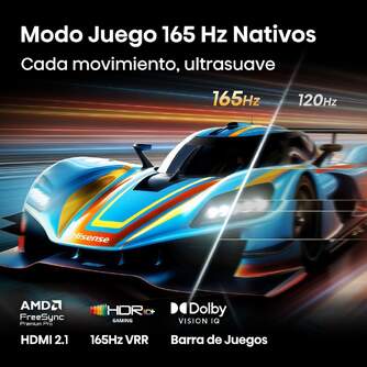 TV HISENSE 55%%%quot; 55U7S PRO UHD MINILED SMARTTV 165HZ