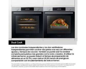 HORNO SAMSUNG NV7B4430ZASU1 76L PIRO INOX DUALCOOK