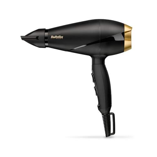 Secador Babyliss 6704E - 2000 W, AC, 100 km/h, 2 Velocidades, Negro, Oro