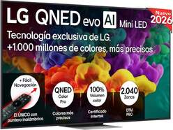 TV LG 86" QNED Evo 86QNED86B6B - 4K Ultra HD, A8 AI Gen3, 144Hz, WebOS 26, Dolby Digital Plus, HDR10