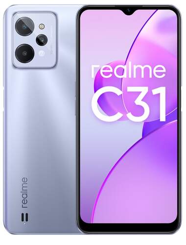 Realme C31 Silver - 6.5", 4/64 GB, Tripe Cámara 13 Mpx, Unisoc T612, 5000 mAh, Android 11