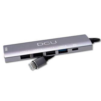 HUB DCU USB C a HDMI   4 USB   USB C CARGA 100W