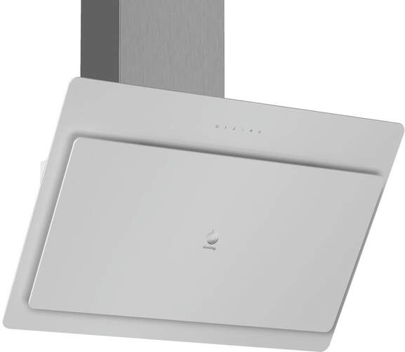 Campana extractora Balay 3BC587GB - A, 80cm, Extracción máx 680m3/h, Iluminación LED, Cristal Blanco