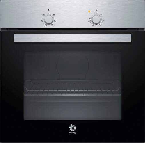 Horno Balay 3HB1000X0 - Clase A, 71L, 5 Funciones, puerta abatible, acero inoxidable