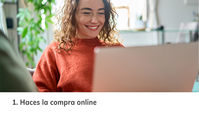 Haces la compra online