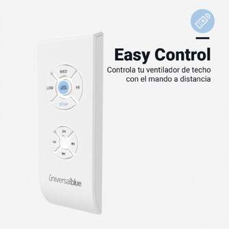 VENTILADOR TECHO U.BLUE MISTRAL 3052 132 70W LUZ