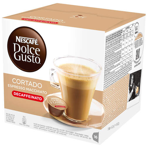 Cápsulas Dolce Gusto Cortado Descafeinado - 16 Cápsulas