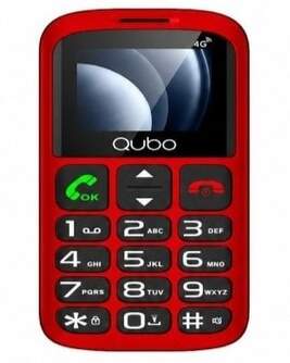SENIORPHONE QUBO P-186RD 4G 1,7%%%quot;