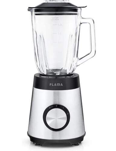 Batidora de vaso Flama 2237FL - 1300 W, 1,5 litros, 4 cuchillas acero inoxidable, 2 velocidades