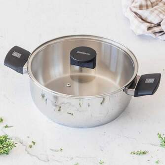 CACEROLA MONIX 20CM ELITE CON TAPA VIDRIO