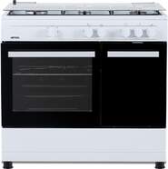 Cocina Artica AKF9060IW Blanca - 90x60 cm, 5 fuegos, función Wok