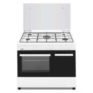 Cocina Gas Butano Artica AKF9060W - 5 Fuegos, 90x61cm, Termopar, Wok, Doble Vidrio, Blanca
