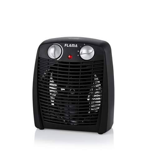 Calefactor Flama 2308FL - 2000W, 2 Potencias, 3 Funciones, Negro