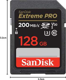 TARJ. MEM. SANDISK SDXC EXTREME PRO 128GB