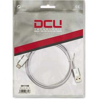 CABLE DCU USB C a USB A 1M 2.0 BLANCO