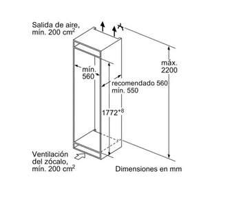 FRICOM. SIEMENS KI86SAFE0 177x56  INTEGRABLE