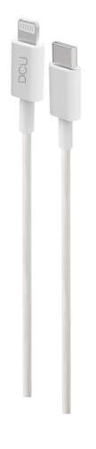 Cable DCU Lightning a USB-C - 1 metro, blanco