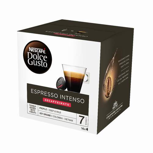 Cápsulas Dolce Gusto Espresso Intenso Decaffeinato - 16 Cápsulas