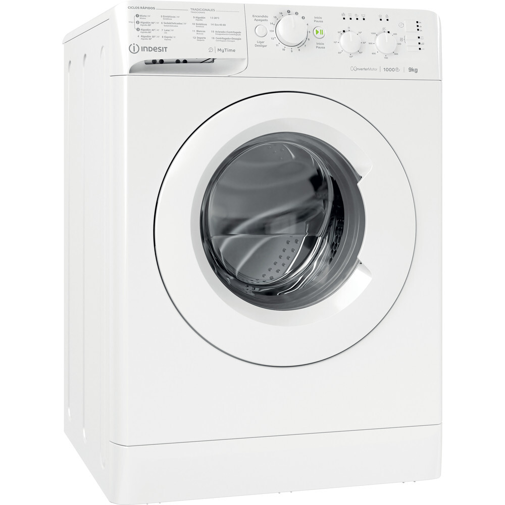 Lavadora Carga Frontal indesit 91083 spt 9kg 1000rpm mtwc91083wspt clase de blanco 9k a+++ 9 1000 1.000 10