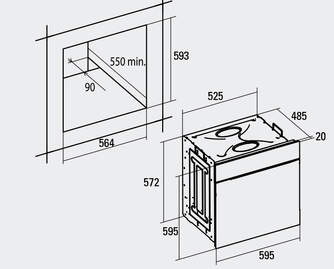 HORNO CATA CDP780ASBK DIGITAL FONDO 50CM MULTI