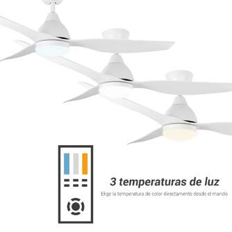 VENTILADOR TECHO SULION NINA 26W 132CM BCO