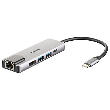 DOCK ST D-LINK DUB M520 HUB USB C - Para HDMI, RJ45, USB 3.0