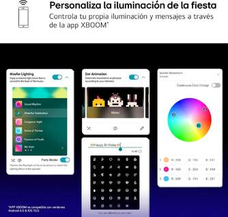 ALTAVOZ LG XBOOM DXL7T 250W DJ BT USB IPX4 BAT.20H