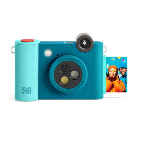 Cámara Kodak Smile+ Azul + Pack 20 hojas Papel Zinc