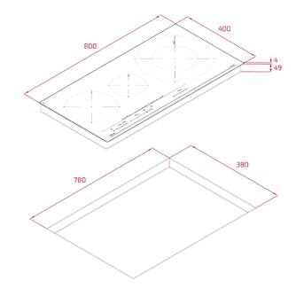 ENCIM. TEKA IZC83620 MST BK NEGRO 112500039