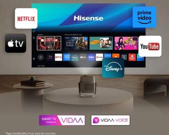 PROYECTOR HISENSE LASER MINI M2PRO 65-200%%%quot; 4K SMAR